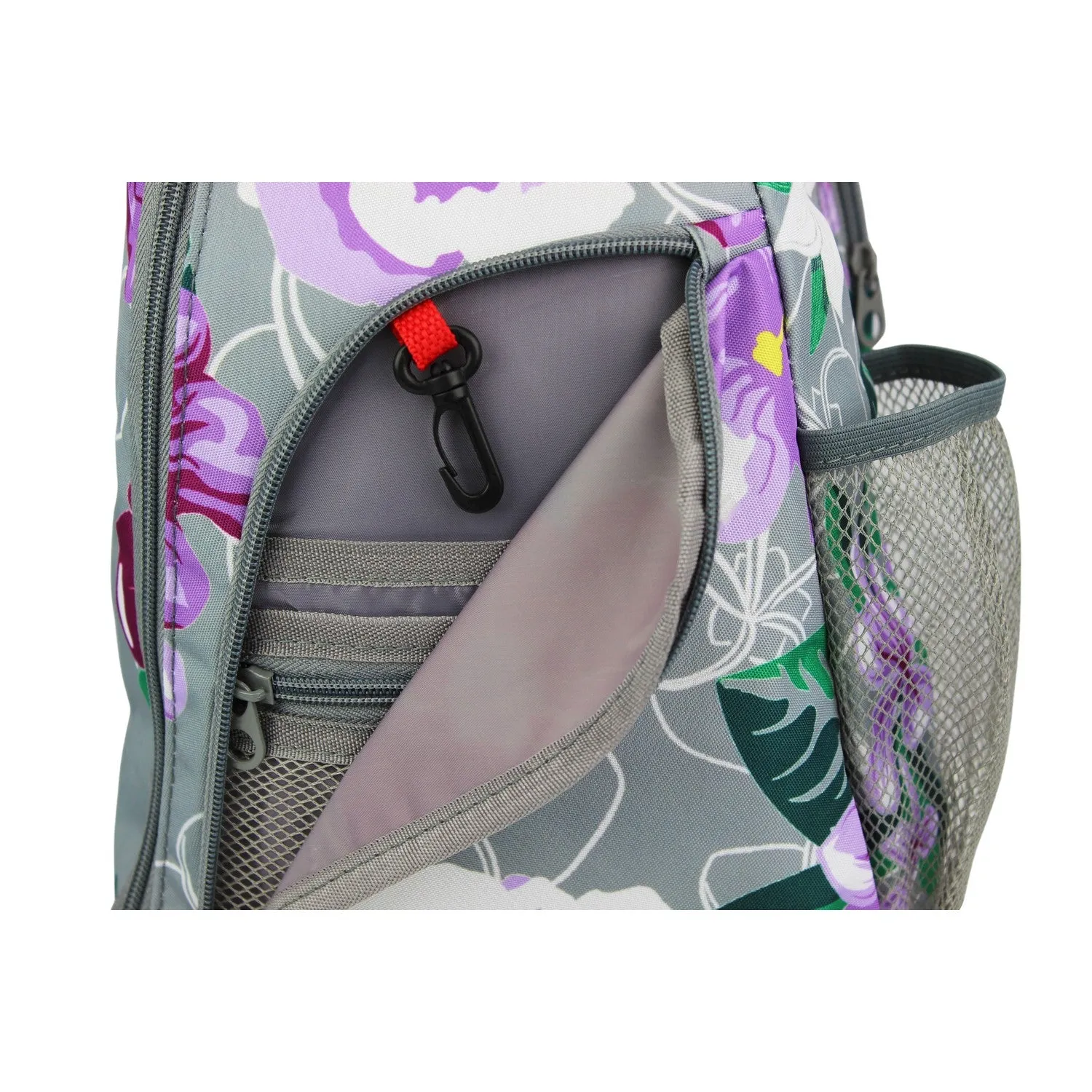 World Traveler Floral 14" Sling Crossbody Backpack Bag