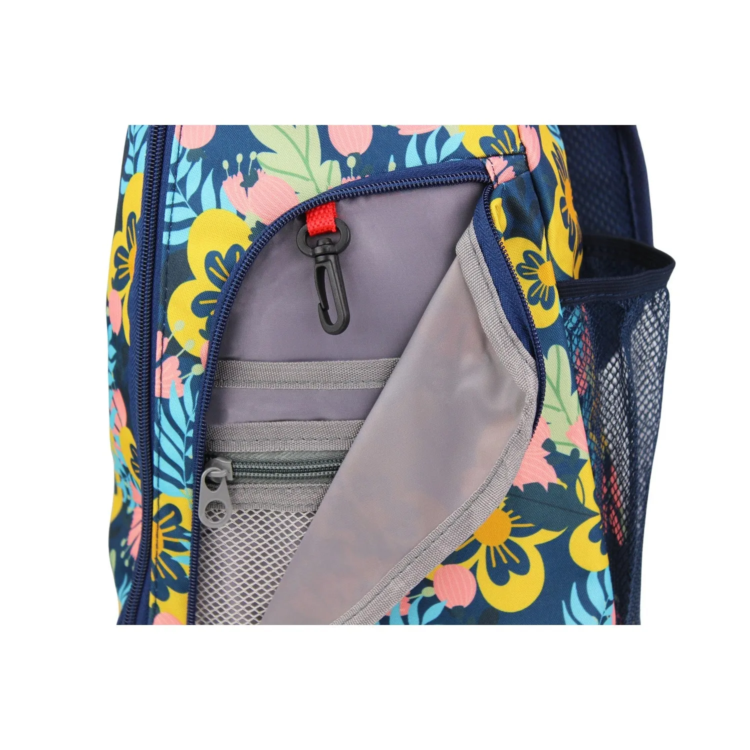 World Traveler Floral 14" Sling Crossbody Backpack Bag