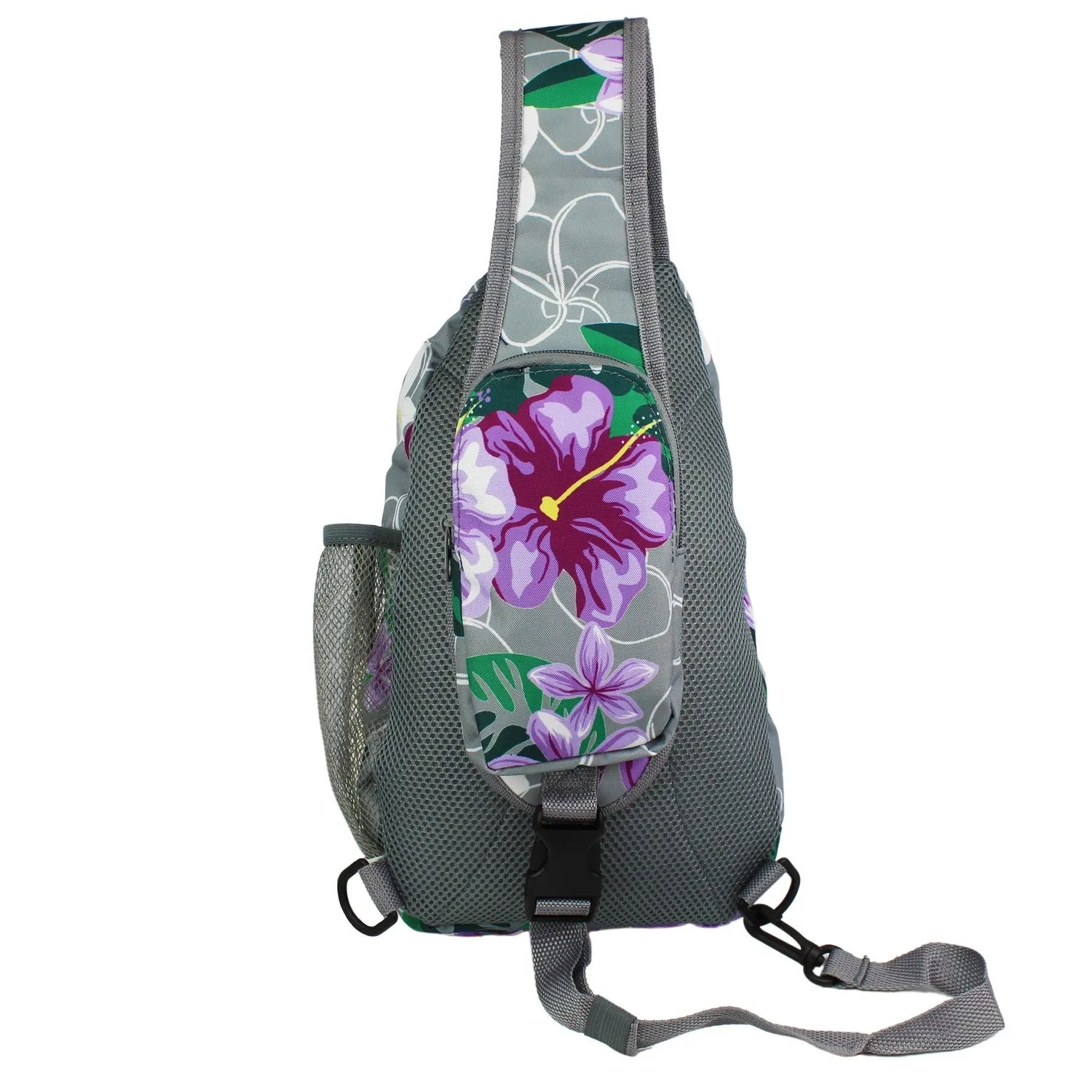 World Traveler Floral 14" Sling Crossbody Backpack Bag