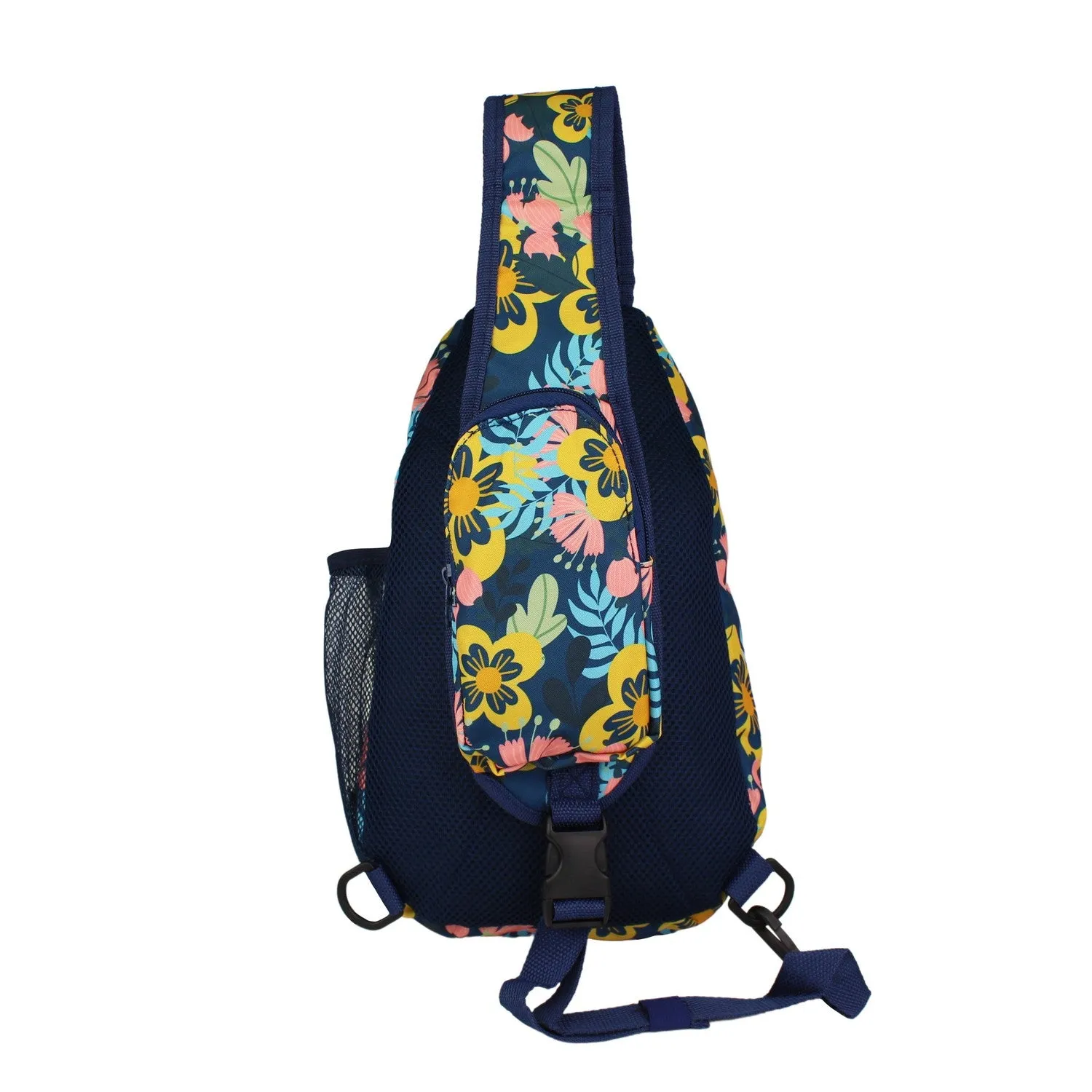 World Traveler Floral 14" Sling Crossbody Backpack Bag