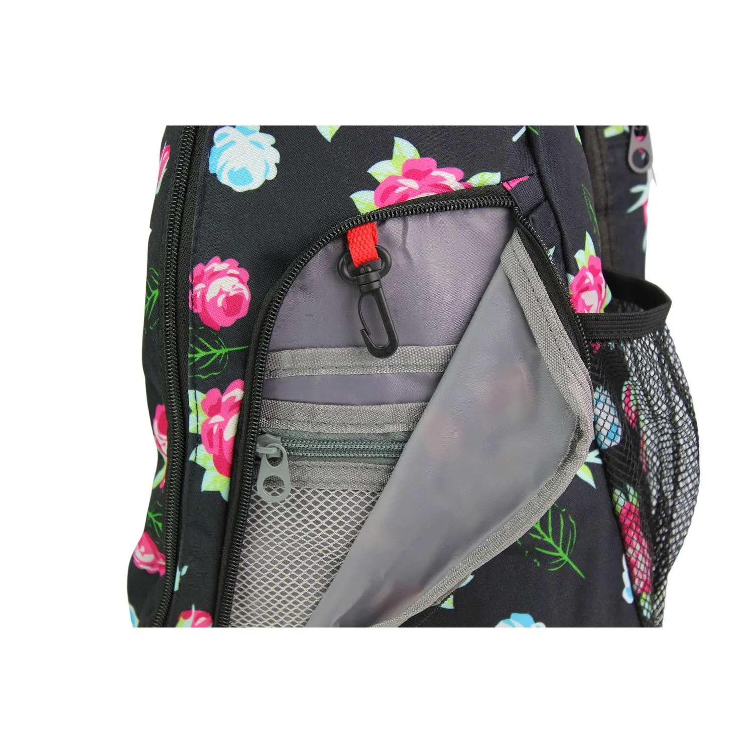 World Traveler Floral 14" Sling Crossbody Backpack Bag