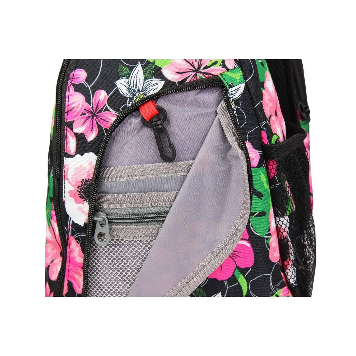 World Traveler Floral 14" Sling Crossbody Backpack Bag
