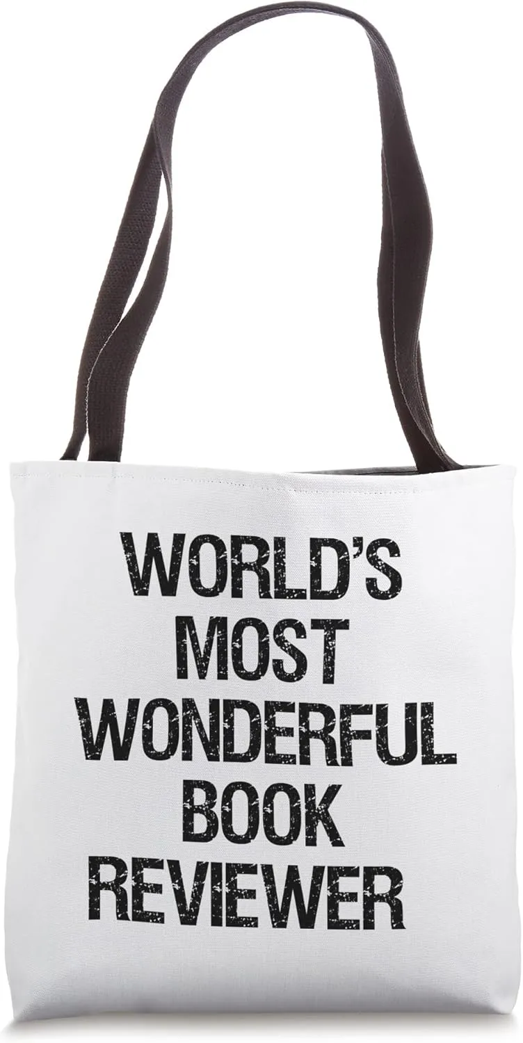 World's Most Wonderful Book Reviewer Tote Bag