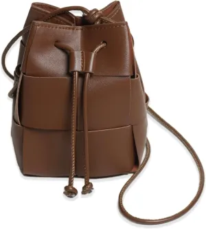 Woven Vegan Leather Pouch Crossbody Bag, Shoulder Bag