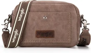 Wrangler Crossbody Purses for Women Trendy Camera Snapshot Bag with Wide Strap