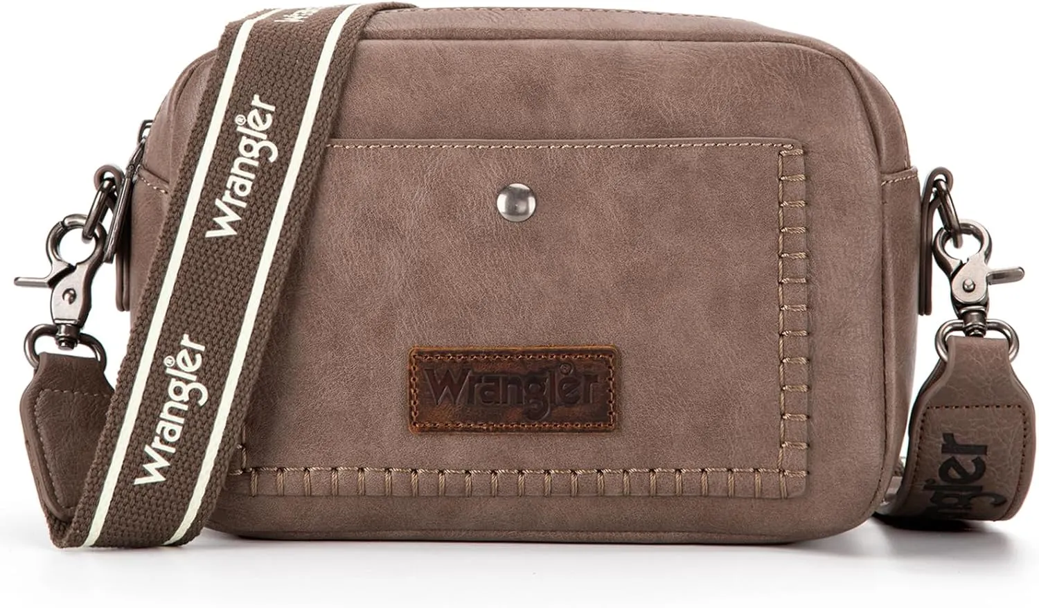 Wrangler Crossbody Purses for Women Trendy Camera Snapshot Bag with Wide Strap