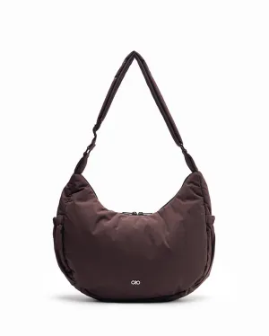 XL POSH CRESCENT BAG IN CHOCO