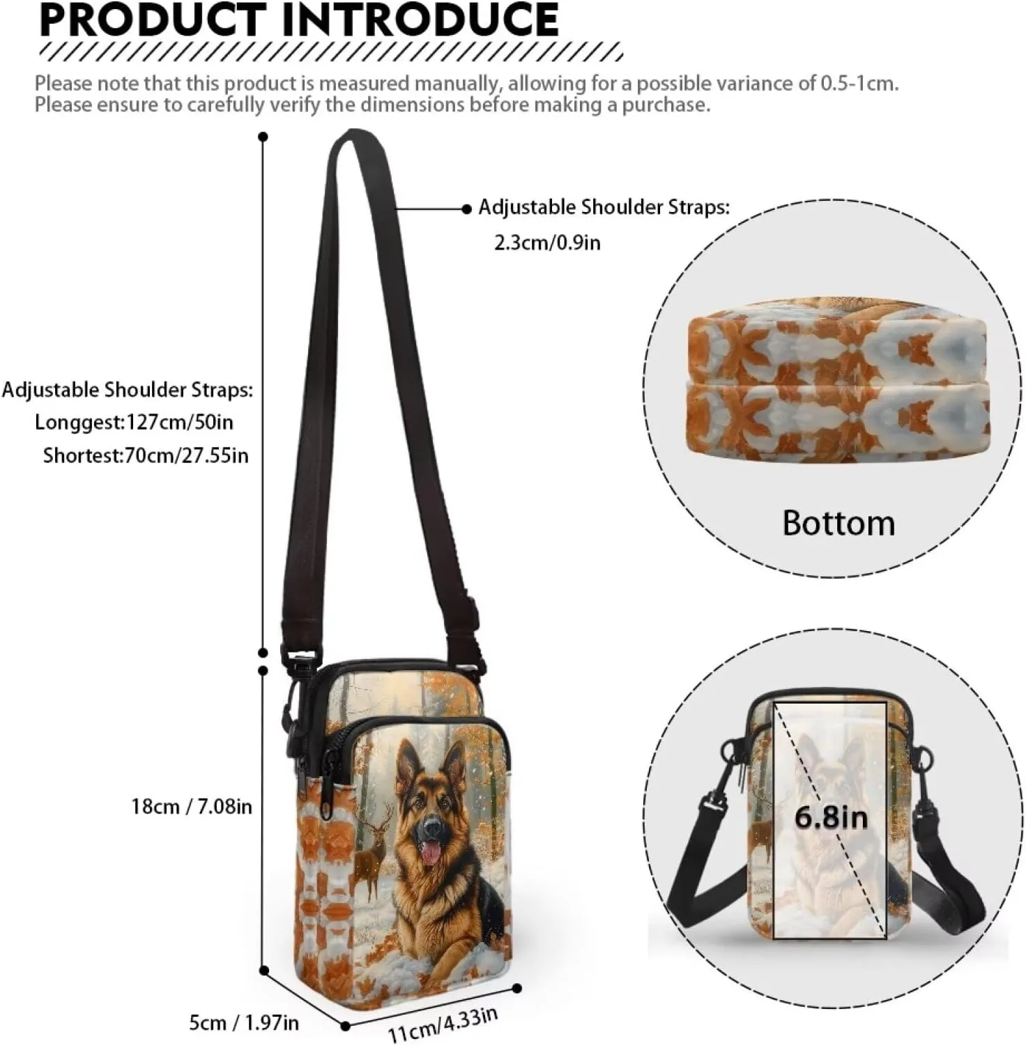 Xpyiqun Crossbody Phone Purse for Women Small Wallet Bags Cross Body Pouches Shoulder Handbag