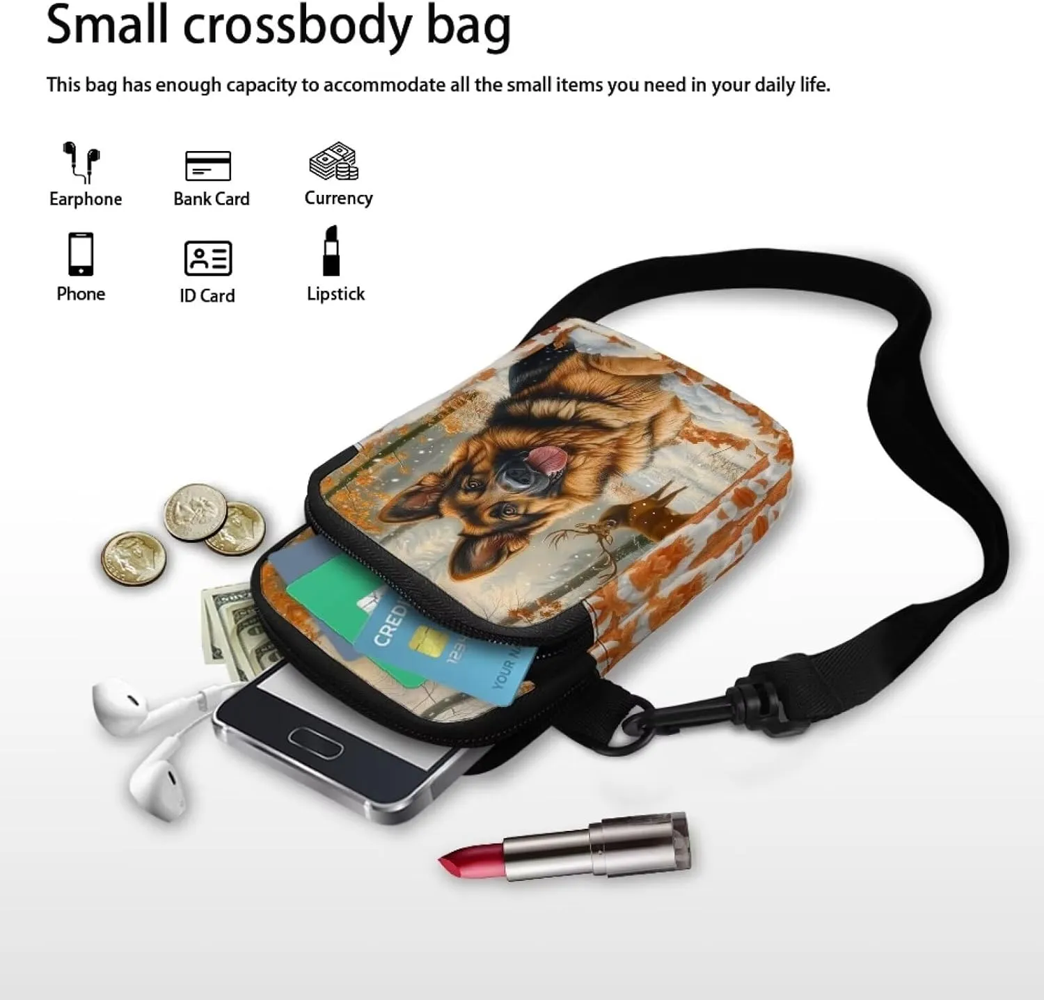 Xpyiqun Crossbody Phone Purse for Women Small Wallet Bags Cross Body Pouches Shoulder Handbag