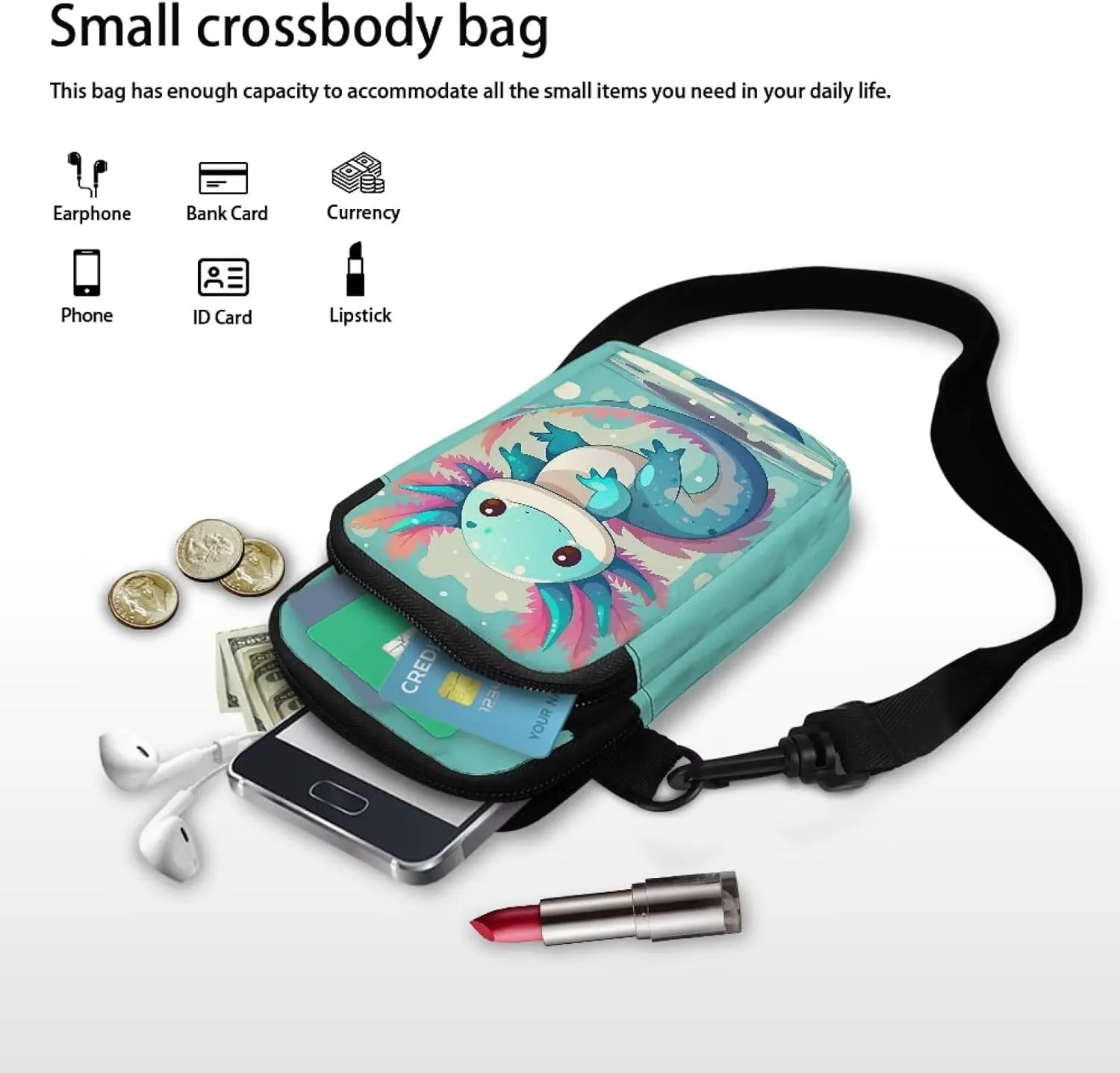 Xpyiqun Small Crossbody Bag Women Phone Purses Sling Shoulder Handbag Cross Body Pouch Wallet Bags