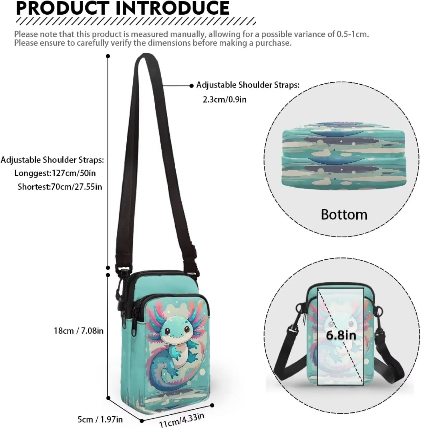 Xpyiqun Small Crossbody Bag Women Phone Purses Sling Shoulder Handbag Cross Body Pouch Wallet Bags