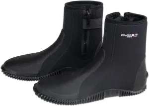 XUKER Neoprene Diving Boots, 3mm 5mm Water Shoes Glued Blind Stitched Wetsuit Booties Adult Men Women with Anti-Slip Rubber Sole Side Zipper