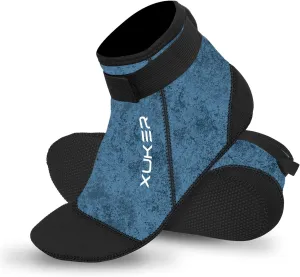 XUKER Water Socks Neoprene Socks, 3mm Glue Blind Stitch Sand Beach Volleyball Wetsuit Socks Water Booties for Diving