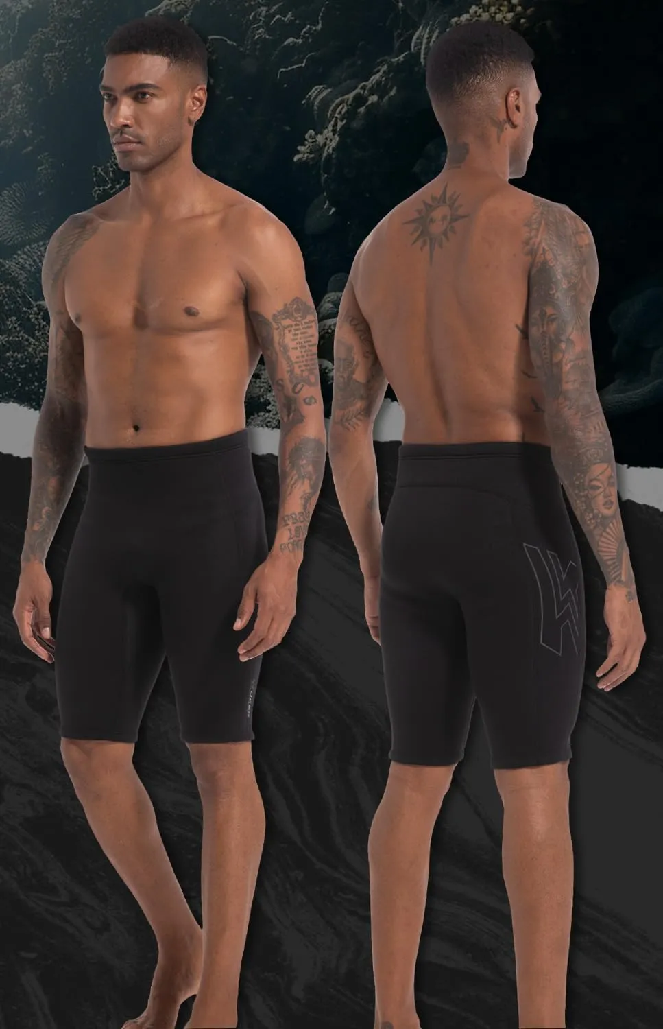 XUKER Wetsuit Shorts Men Women 3mm, Neoprene Shorts Wet Suits for Water Sports Pool Swimming Snorkeling Floating Canoeing Aerobics