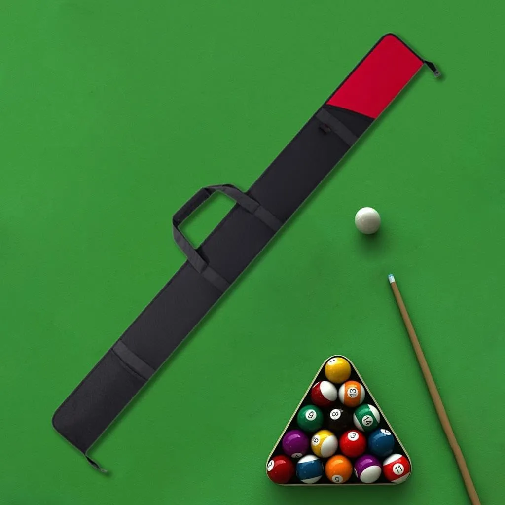 Yiju Pool Cue Case Integrate Cue Bag Tear Resistant Oxford Cloth Carrier Lightweight Universal Pool Stick Carrying Case Cue Pouch