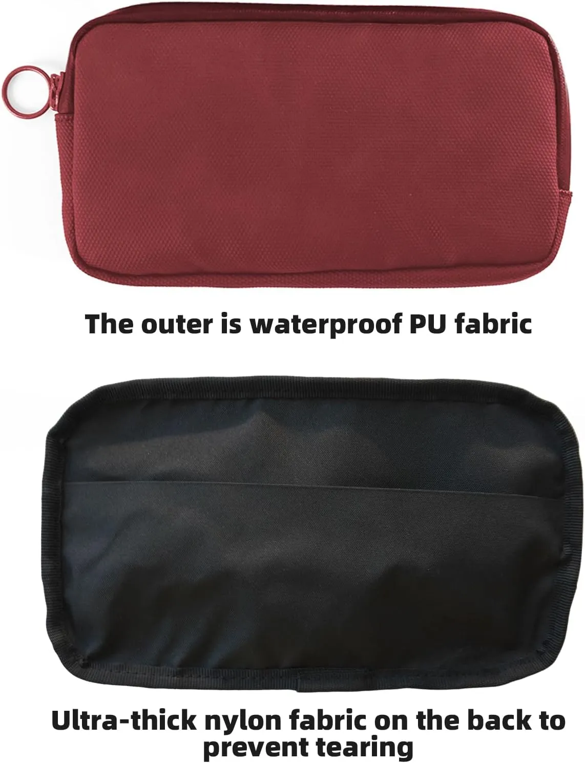 YKYWBIKE Cycling Essentials Case,Waterproof Cell Phone Bag,Bike Tools Kit Pouch for Jersey,Sweat-proof Cycling Wallet,Dirt-resistant Cycling Pouch Bag Burgundy