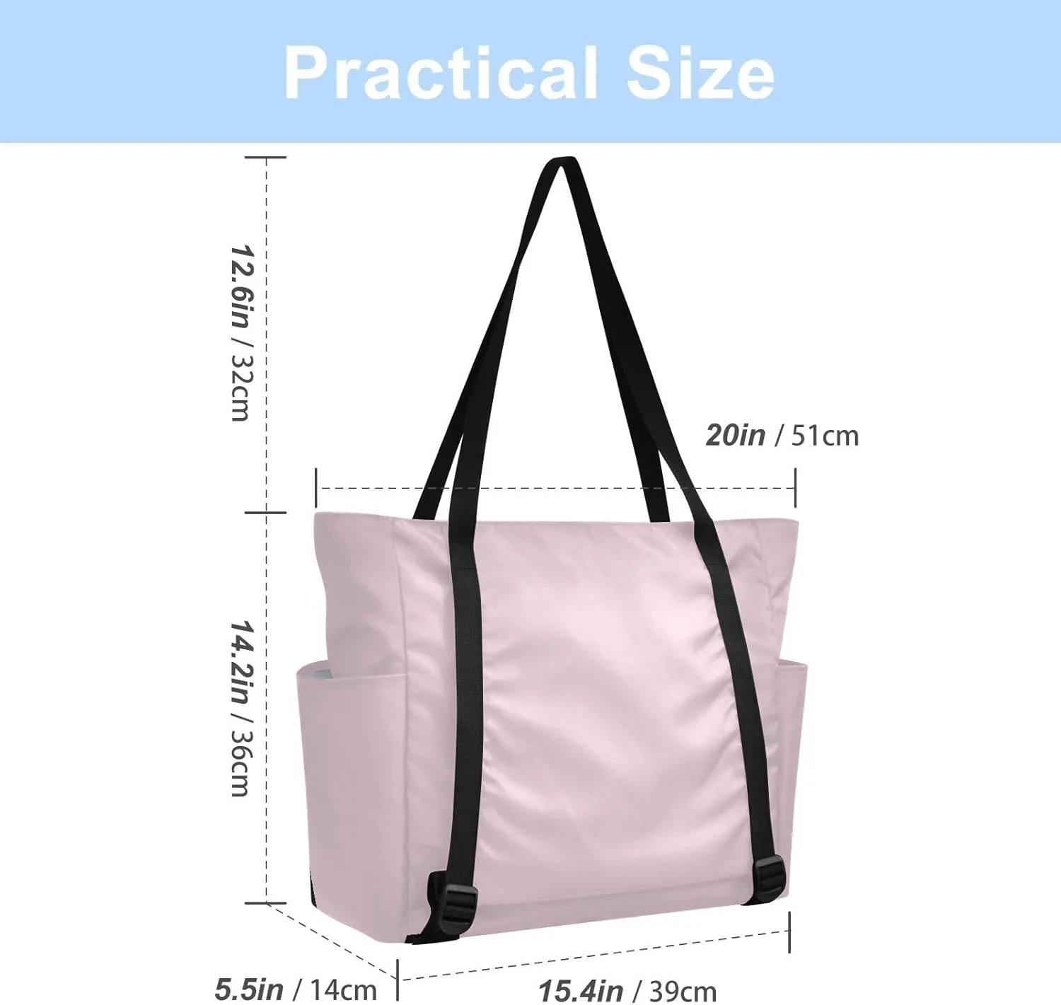 Yoga Mat Bag for Women Adjustable Yoga Gym Bag with Pockets
