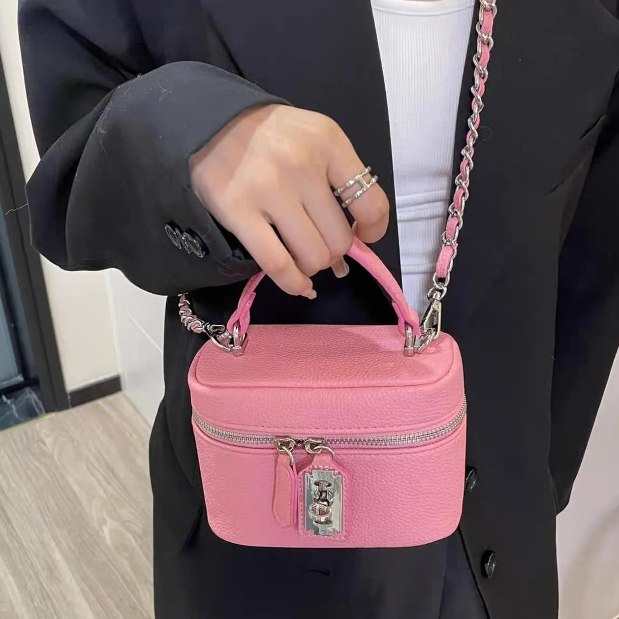 YXBQueen Crossbody Bag for Women Small Top-Handle Pouch Purse Designer Shoulder Handbag Luxury Leather Crossbody Purses