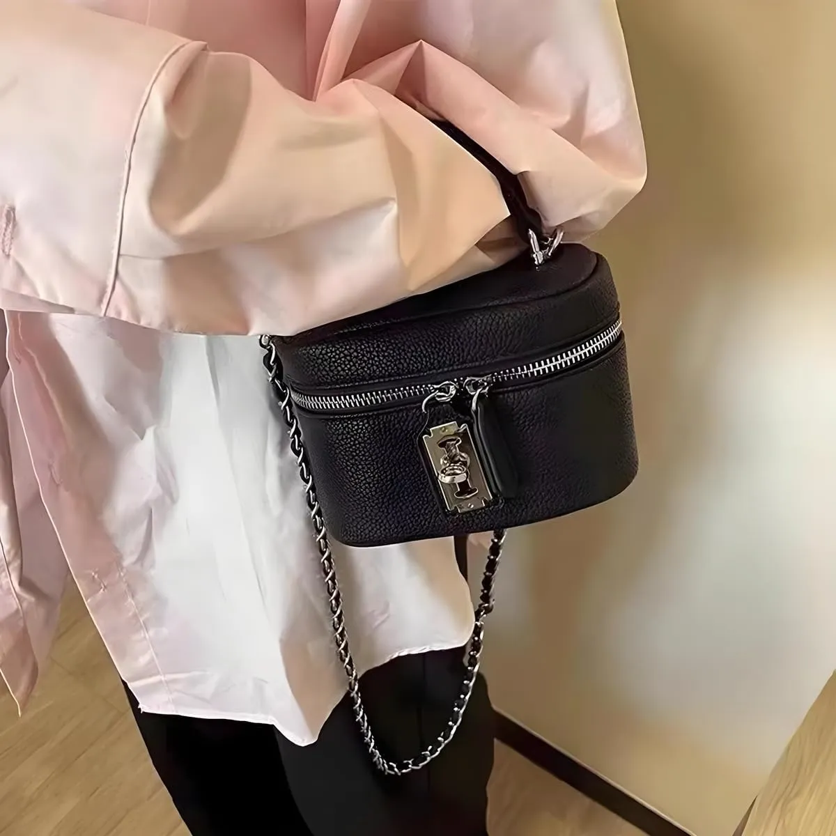 YXBQueen Crossbody Bag for Women Small Top-Handle Pouch Purse Designer Shoulder Handbag Luxury Leather Crossbody Purses