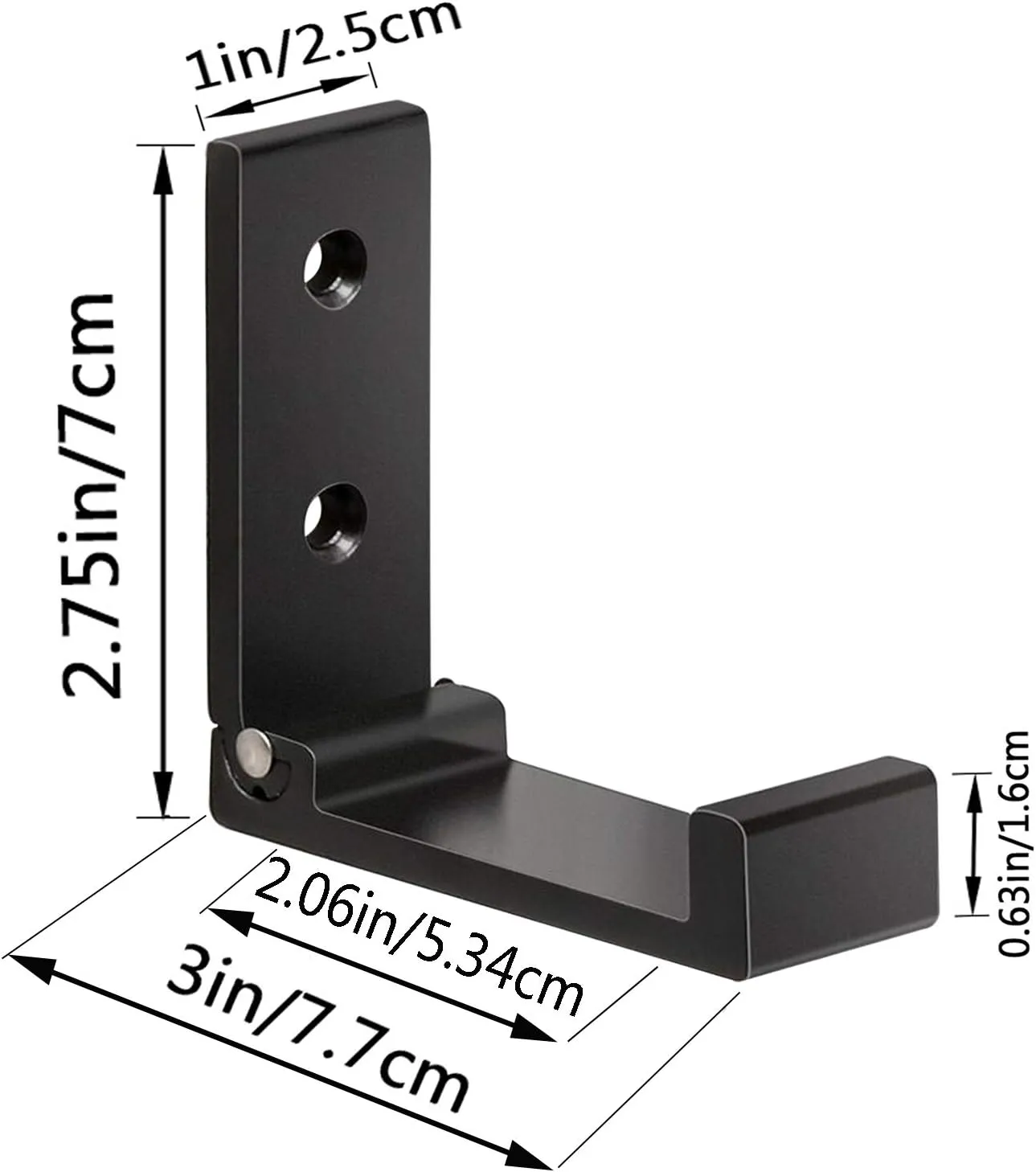 ZEYU Folding Coat Hooks, 5Pcs Wall Hooks for Hanging Coat Towel Hooks Hardware Heavy Duty Aluminum Alloy Headphone Holder No Rust Wall Mounted with Screws for Bags Fitness Equipment