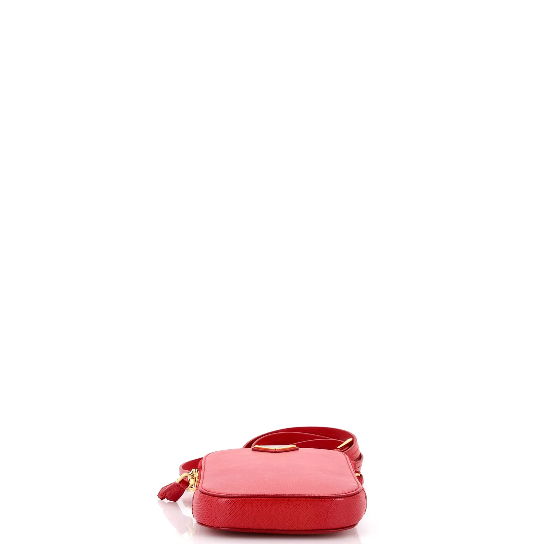 Zip Phone Holder Crossbody Bag Saffiano Leather