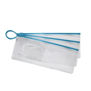 Zipper Lock Pouch Dental Patient Bags, (Pack of 100), SmileNGo, by Vivid (Teal)